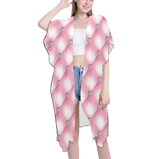 Mid-Length Side Slits Chiffon Cover Up V1 mood 2