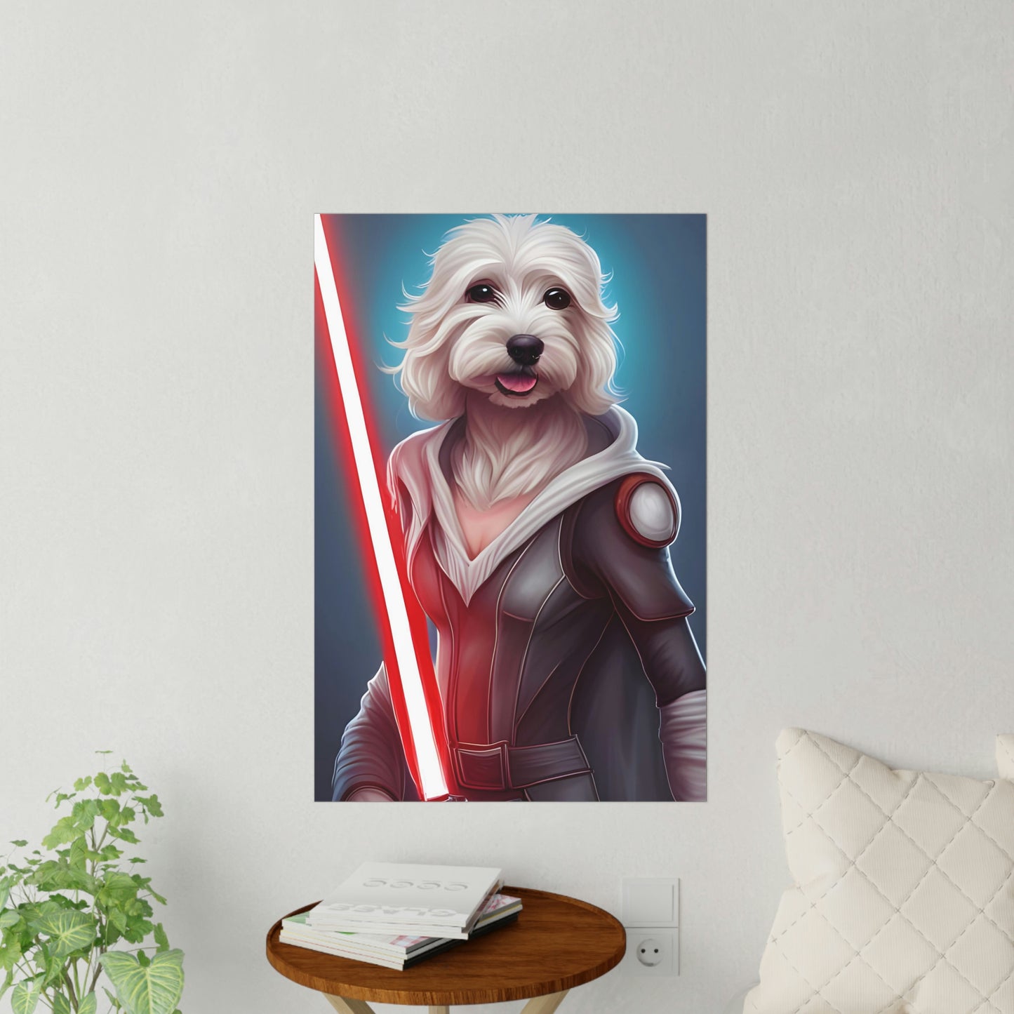 Maltese Female Star Wars Warrior Inspired Wall Decals