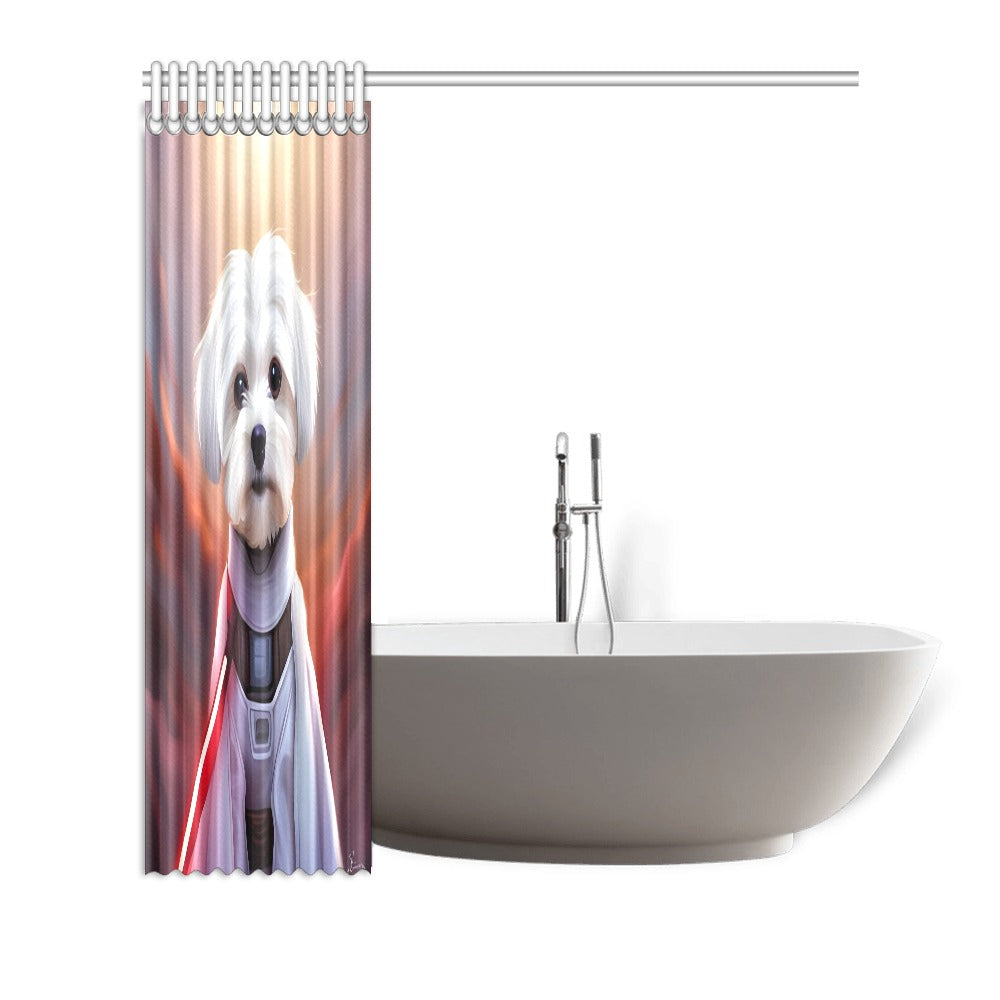 Ashie Poo the Muse Star Wars Inspired Shower Curtain 72"x72"