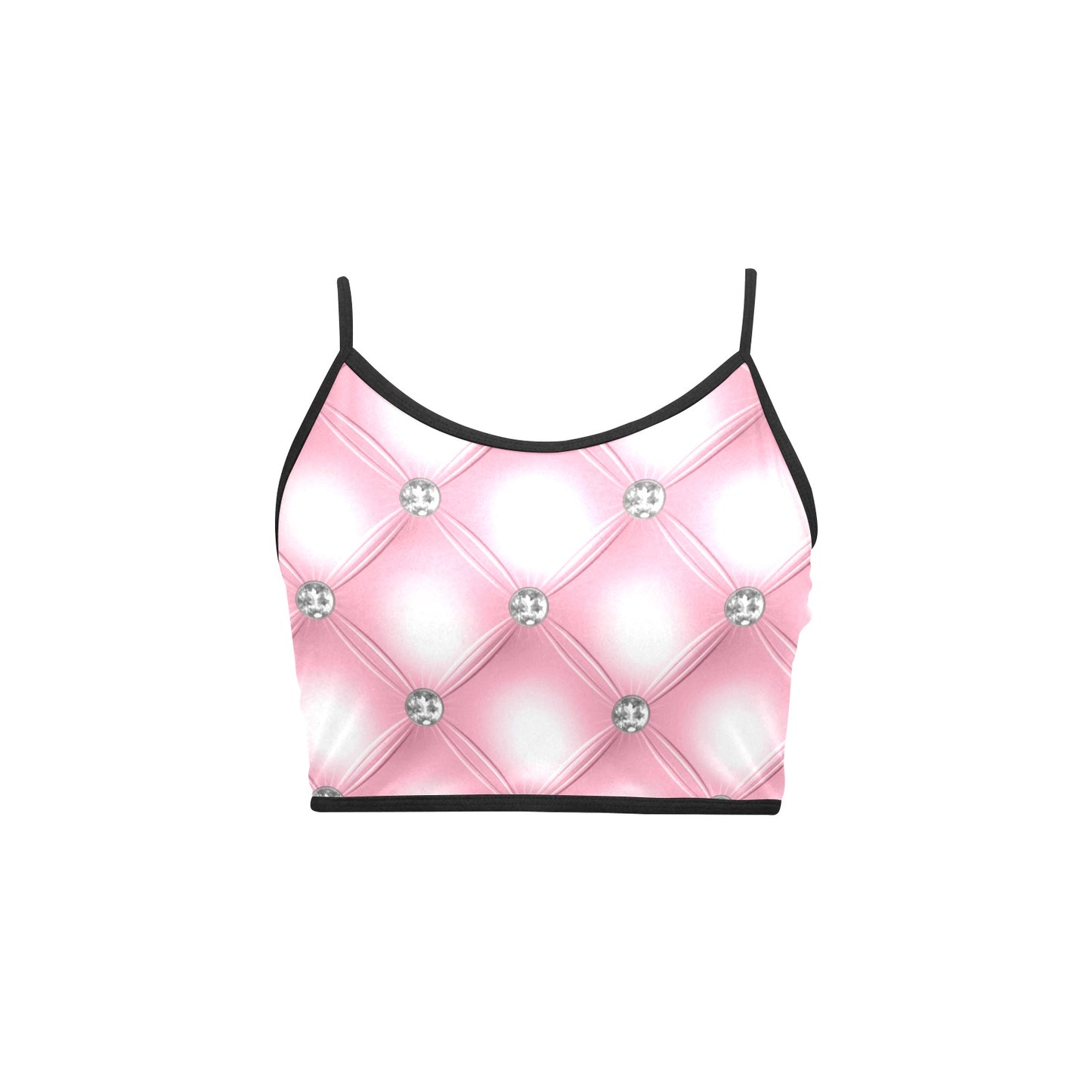 Women's Spaghetti Strap Crop Top V1 Mood 2