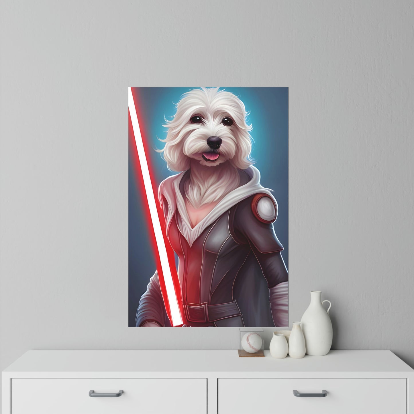 Maltese Female Star Wars Warrior Inspired Wall Decals