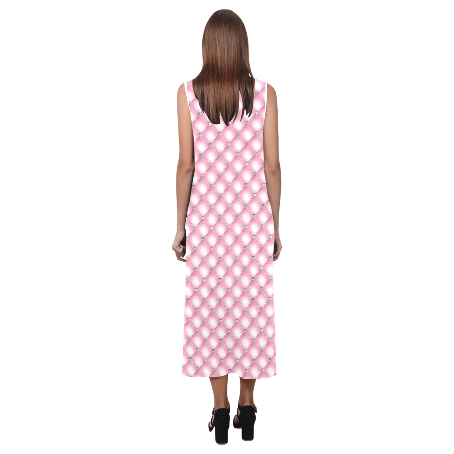 Phaedra Sleeveless Open Fork Long Dress V4