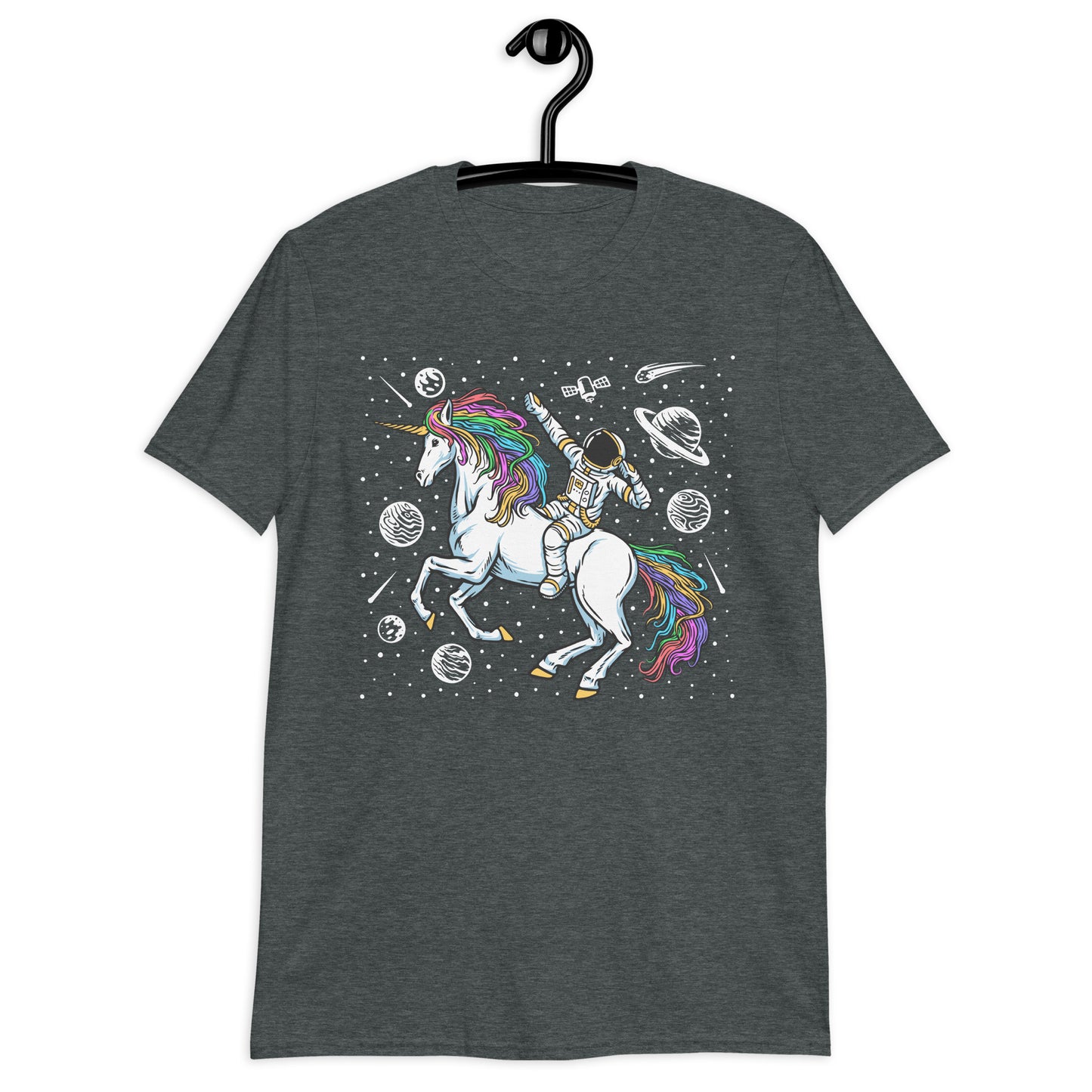 Astronaut on Unicorn Short-Sleeve Unisex T-Shirt