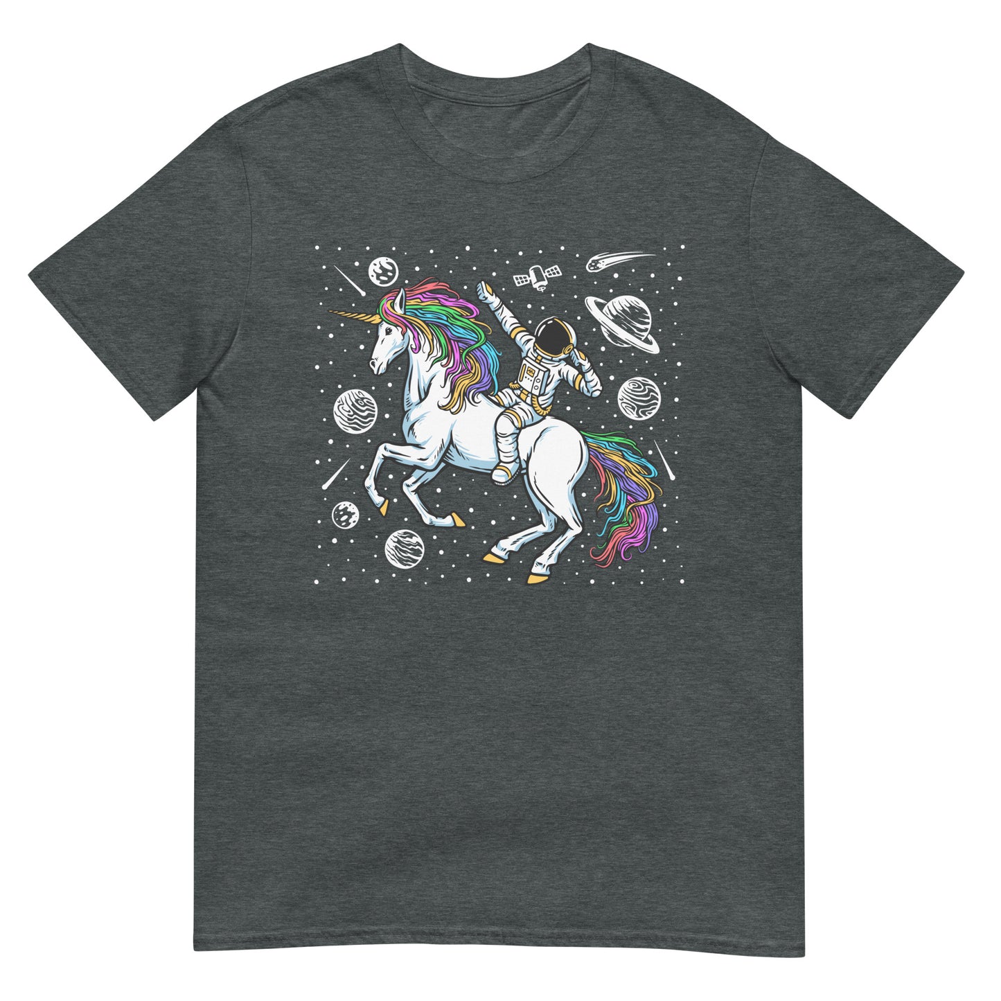 Astronaut on Unicorn Short-Sleeve Unisex T-Shirt